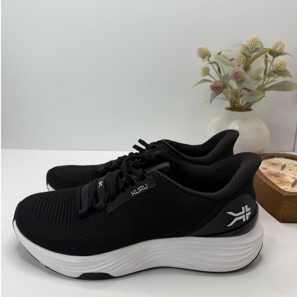 Kuru Atom 2 Walking Comfort Sneaker Jet Black/White Men 11.5 Wide Tried On
